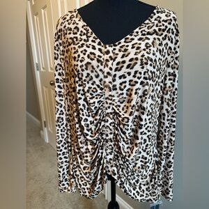 INC International Concepts Animal Print Blouse
